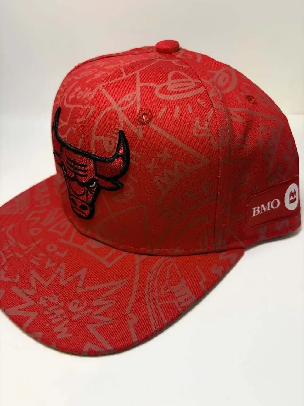 Chicago Bulls Artist Series Snapback Hat Red BMO Stadium Giveaway